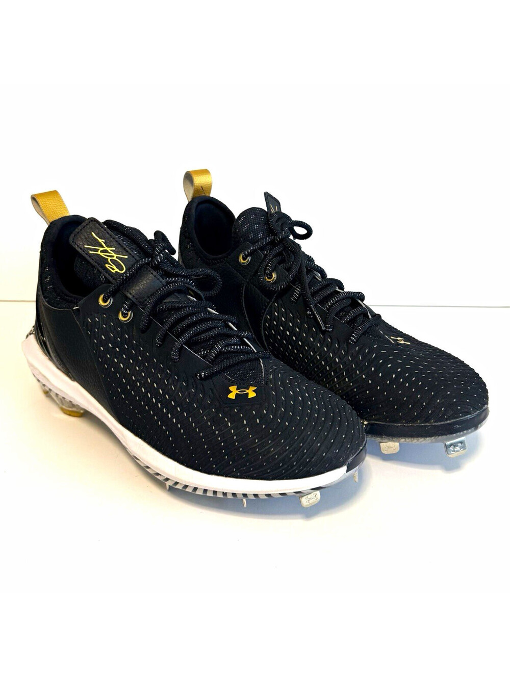 Under Armour Harper 5 Low ST Bryce Harper Baseball Cleats Men’s 11 Black Gold